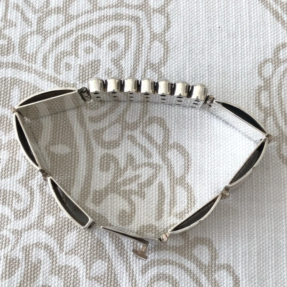 Vintage Pearl & 925 Silver Bracelet